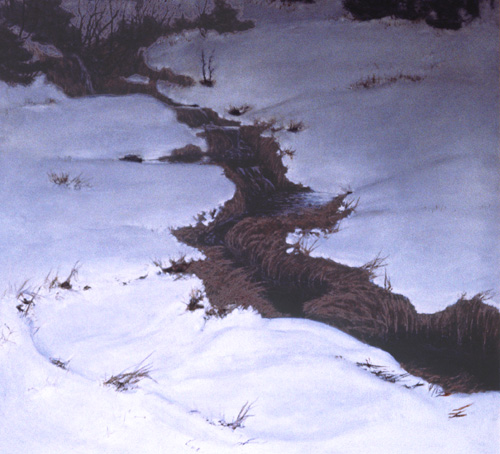  David Rosenthal Oil Painting Cordova Alaska Muskeg Stream