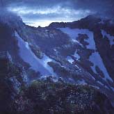 Alaskan Painting Near Cordova Mountains in Mist by David Rosenthal