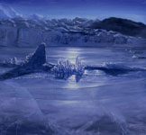 Paintings by David Rosenthal Alaska Landscape Artist Sheridan Glacier Reflections